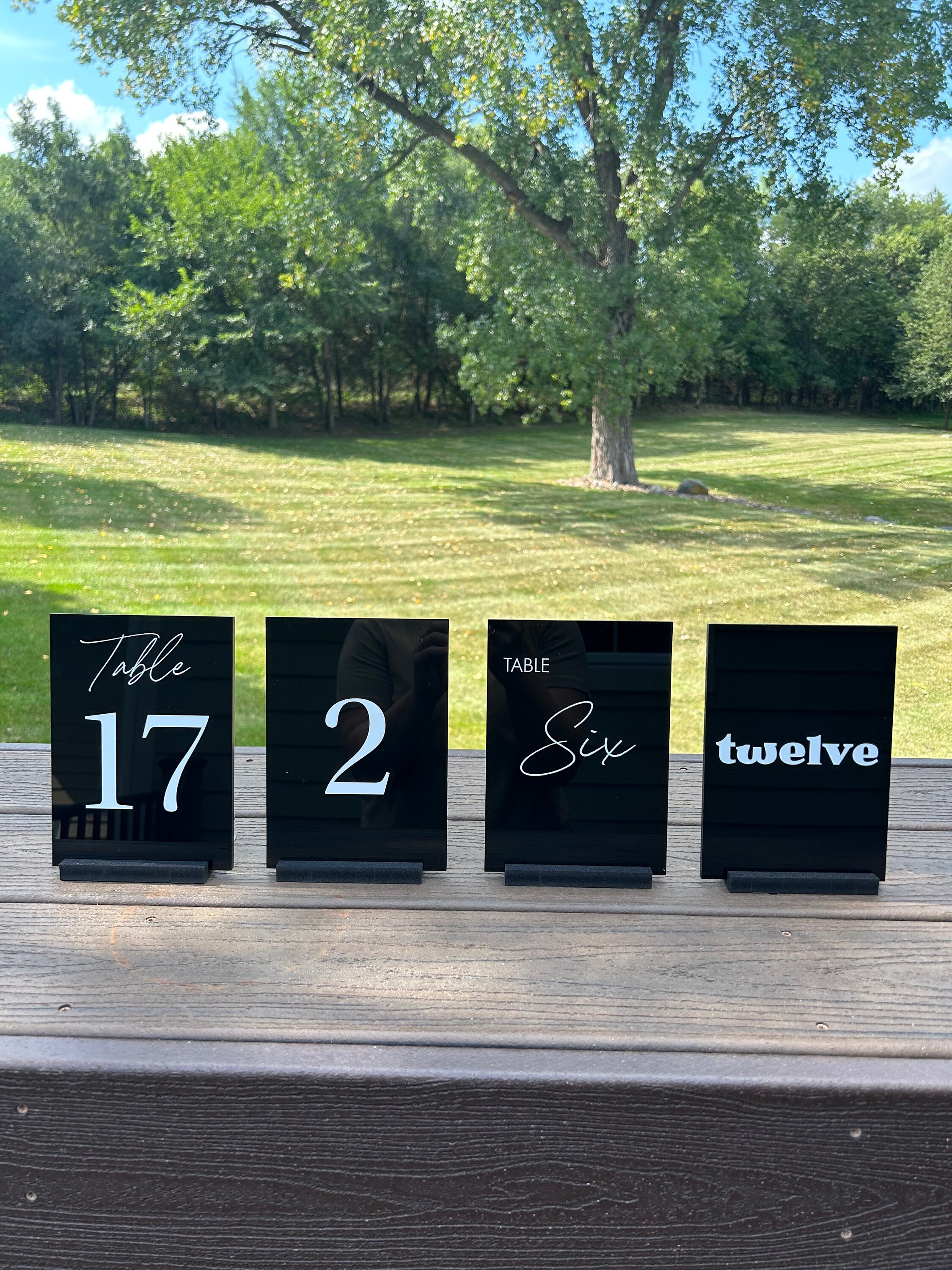 Table Numbers, Wedding Table Numbers, Acrylic Table Numbers, Custom ...