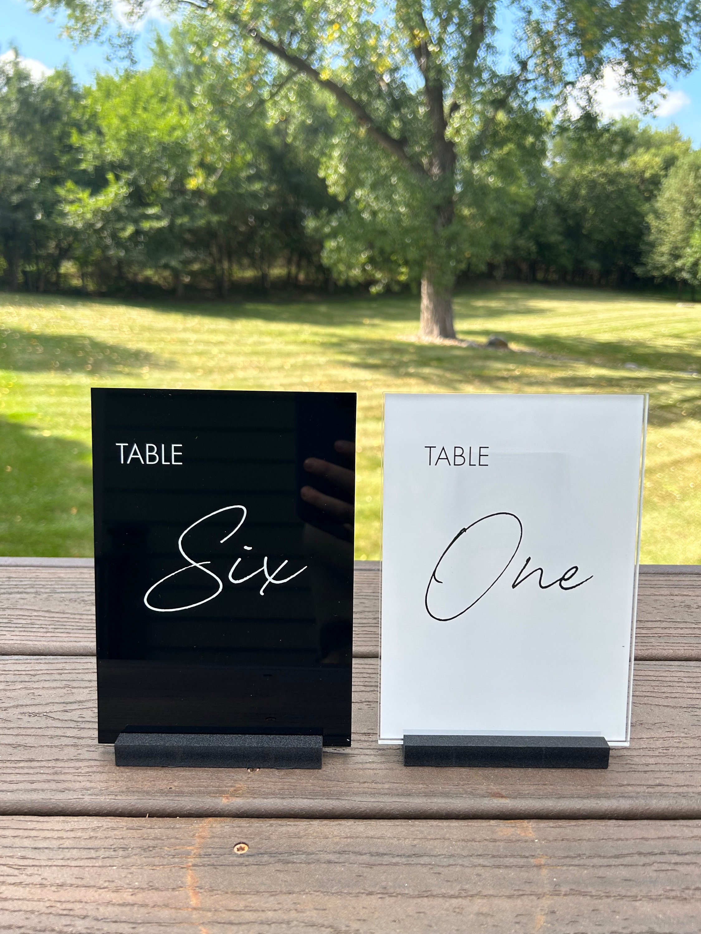 Table Numbers, Wedding Table Numbers, Acrylic Table Numbers, Custom ...