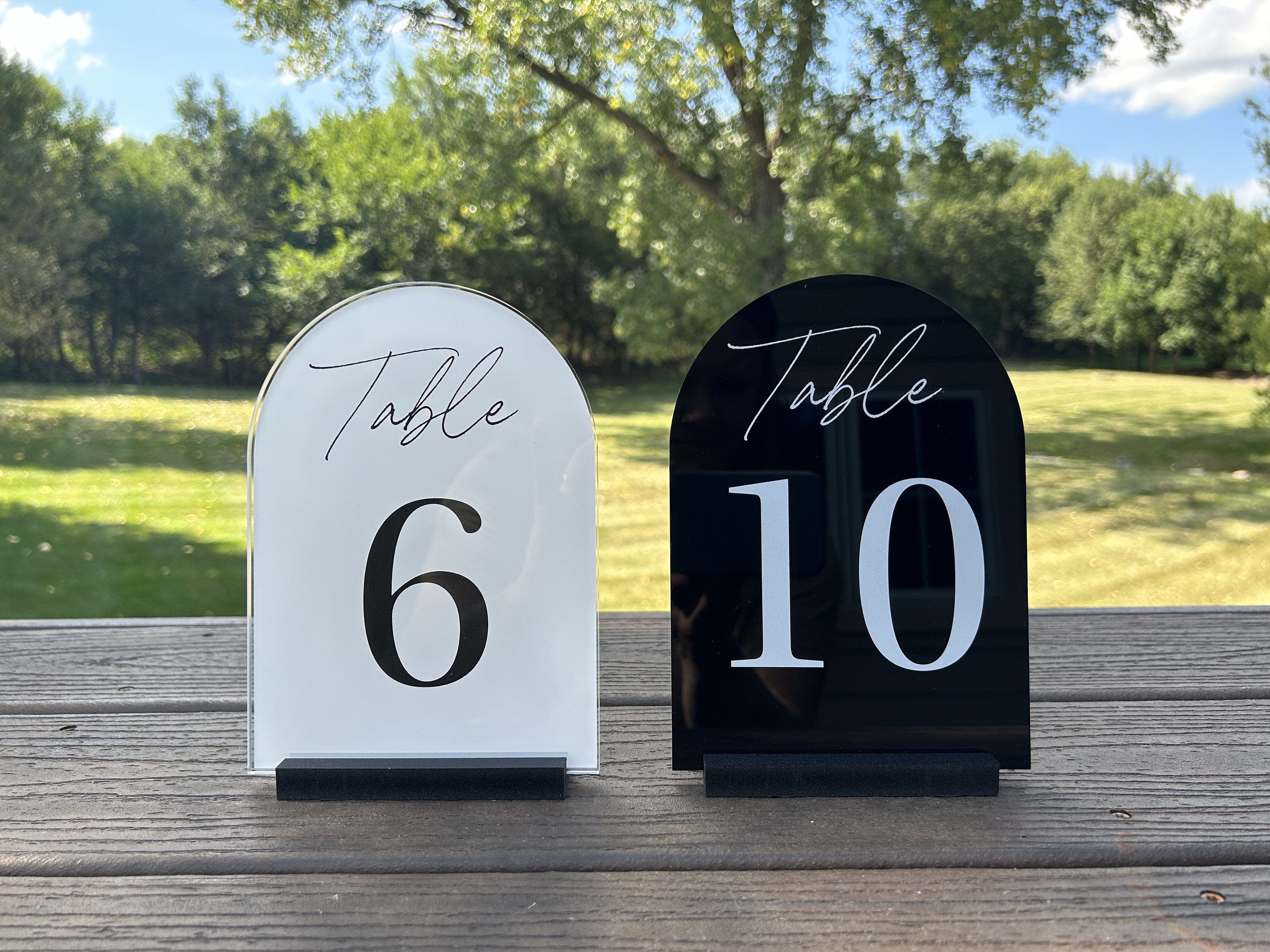 Arched Table Numbers, Wedding Table Numbers, Acrylic Table Numbers ...