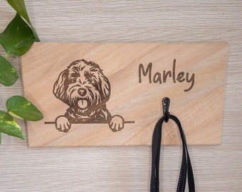 Personalised Dog Leash Holder, Dog lead, Custom Pet leash holder, Pet Sign, Dog Sign, Dog lovers