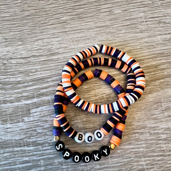 Clay Bead Bracelet Etsy