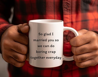 Marriage coffee mug, married couple gift, marital gifts, gift for husband, wife gift idea