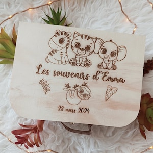 Personalized suitcase, birth keepsake box, urn for events