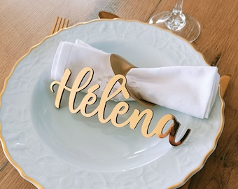 Place marker, table placement, enhance your cutlery, personalized festive decoration