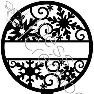 Personalized Winter Snowflake Wooden Cake Topper - Wooden Christmas or Winter Birthday Cake Decoration