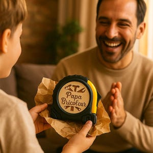 DIY Tape Measure with Personalized Engraving - Ideal Gift for DIYers - Birthday - Father's Day or Grandparents