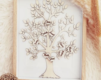 Arbre de famille personnalisé, arbre de vie, arbre généalogique - customizable family tree