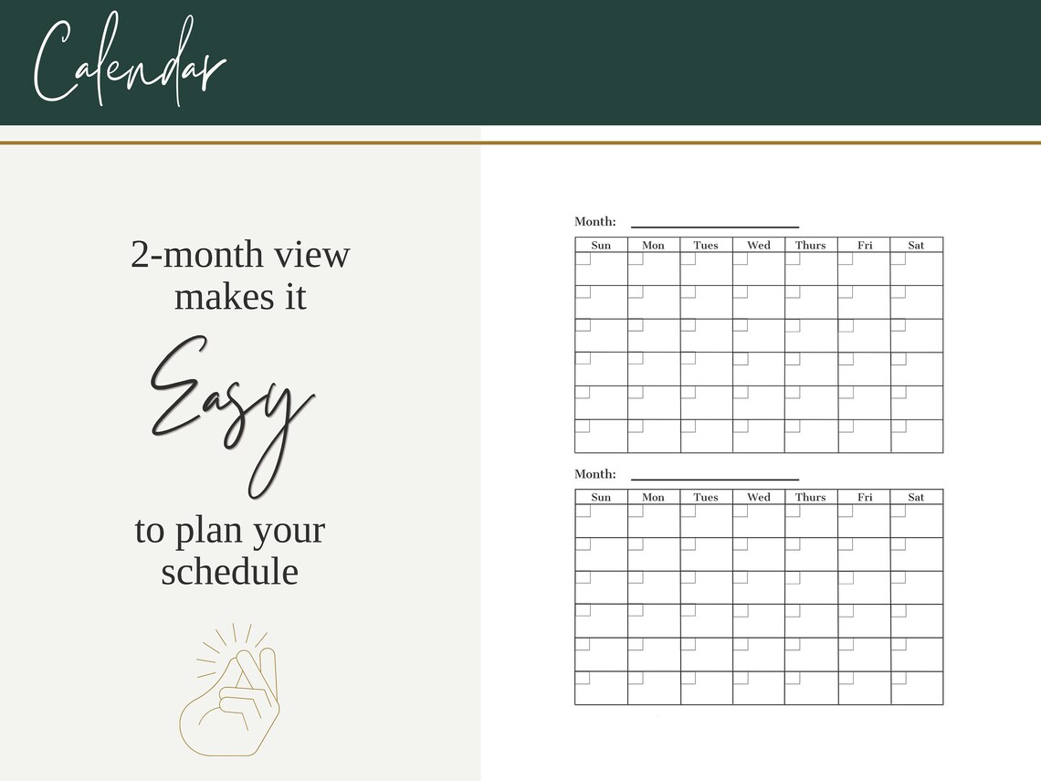 Command Center Printable Minimalist Home Management - Etsy