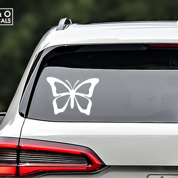 Butterfly Vinyl Decal,  Butterfly Car Decal, Butterfly Laptop Sticker