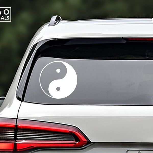 Yin And Yang Decal,  Yin And Yang Sticker,  Yin Yang Car Decal