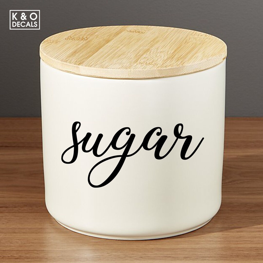 Sugar Sticker Design Sugar Decal Vinyl, Sugar Sticker, Sugar Decal, Home Decor, Sugar ...