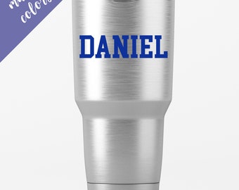 Custom Name Decal, Custom Tumbler Name Decal, Vinyl Name Stickers For Water Bottle, Personalized name decal