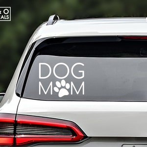 Dog mom car decal, Dog mom sticker, Fur mama, Car Stickers, Dog car decal
