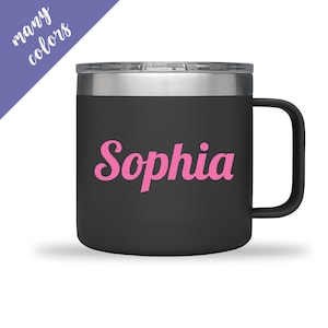 Custom Name Decal, Custom Text Decal, Vinyl Name Stickers For Water Bottle, Personalized name decal