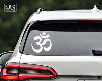 thumbnail image 2 of Yoga Aum Om Ohm Symbol Lotus Flower Vinyl Decal Sticker - 3 Pack White, 3 Inches, 4 Inches, 6 Inches - Die Cut No Background For Car Laptop 08010 2 of 14