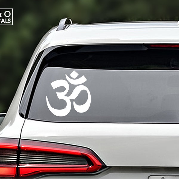Yoga Om Car Decal, Om Sticker, Yoga Sticker, Yoga Symbol, Ohm