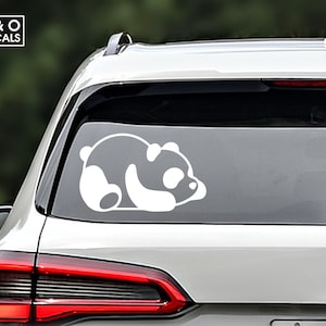 Panda Vinyl Decal, Panda Car Decal, Panda Laptop Sticker