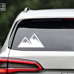 Mountains Decal, Mountain Sticker, Nature Decal, Laptop Decals, Car Decals, Laptop Decals, MacBook Decals, Window Decals, Travel Decal