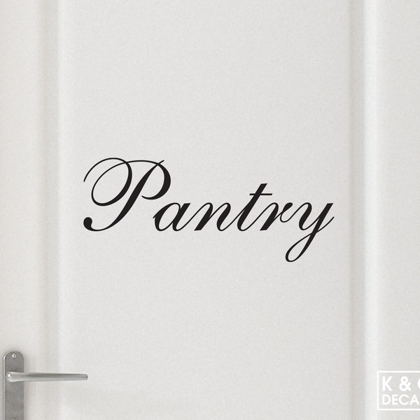 Pantry Door Decal, Pantry Door Sticker