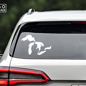 Great Lakes Decal, Great Lakes Sticker, Great Lakes Car Decal, Great Lakes Car Sticker, Michigan Great Lakes, Michigan Vinyl Decal