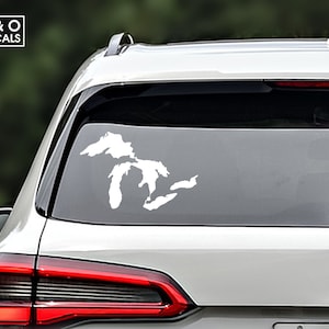 Great Lakes Michigan Vinyl Decal Sticker Car Window
