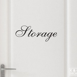 Storage Door Decal, Storage Door Sticker