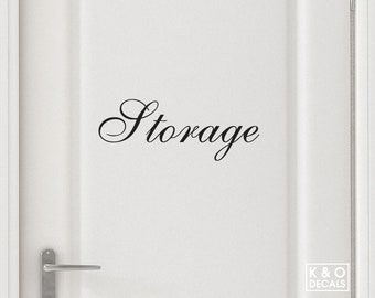 Storage Door Decal, Storage Door Sticker