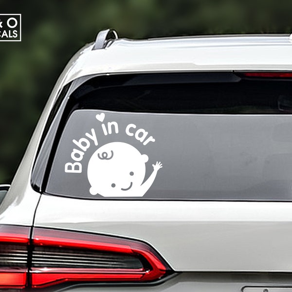 Baby On Board Decal, Baby in Car Sticker, Baby on board car decal, Cute Baby Decal