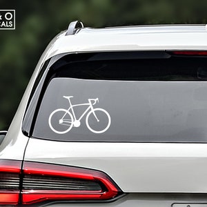 Bike Vinyl Decal, Bike Sticker,  Bike Car Decal