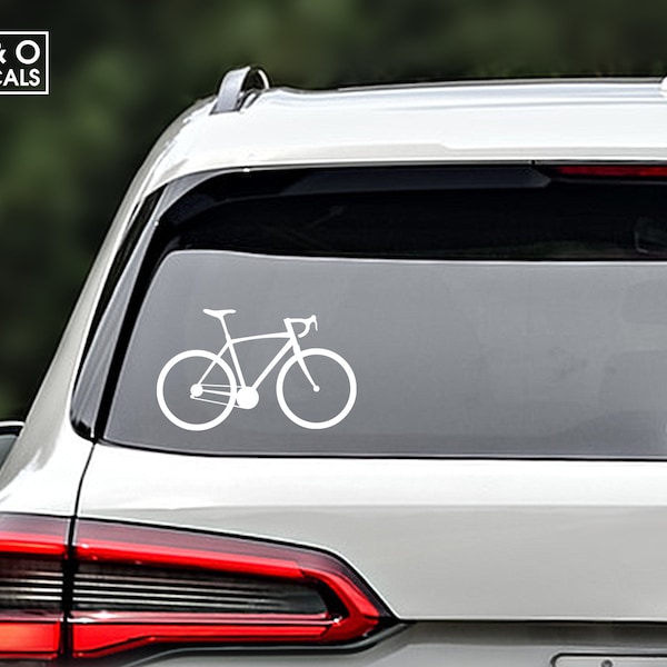 Bike Vinyl Decal, Bike Sticker,  Bike Car Decal