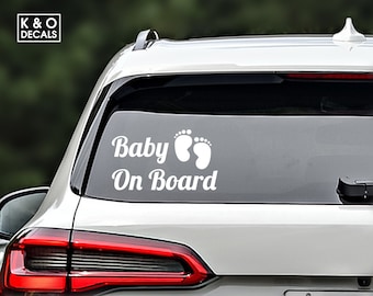 Baby On Board Decal, Baby on board car sticker