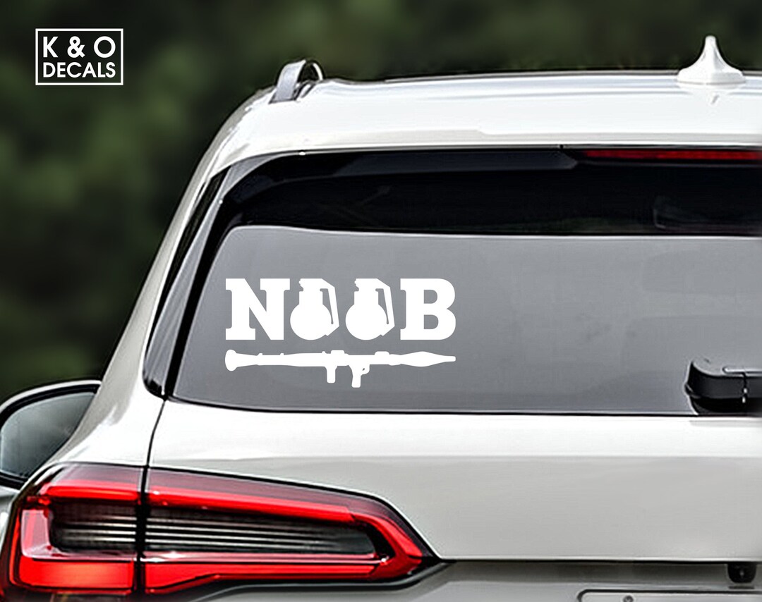 Noob Decal, Noob Sticker, Noob Car Decal, Noob Laptop Sticker Etsy