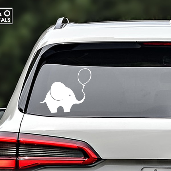 Elephant Vinyl Decal, Elephant Sticker, Elephant Car Decal, Elephant Laptop Sticker, Elephant Decal, Elephant Car Decal, Laptop Decal