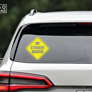 Student Driver Decal, Student Driver Sticker, Student Driver Car Decal, Student Driver Car Sticker, Student Driver, Car Decals, Car Stickers