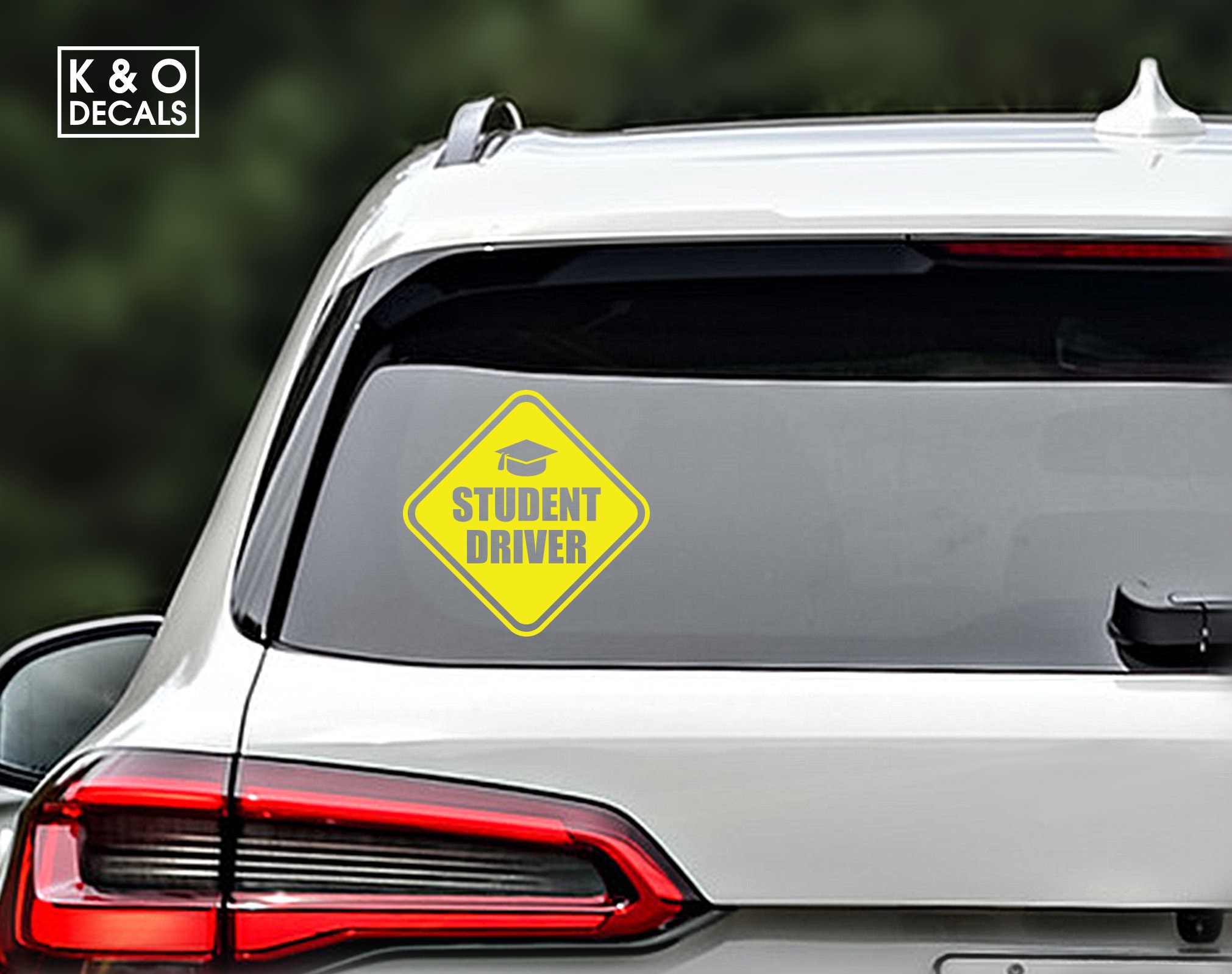 Student Driver Decal, Student Driver Sticker, Student Driver Car Decal