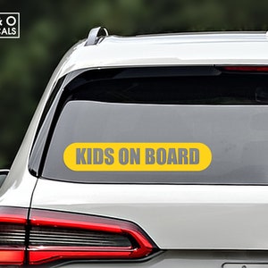 Kids On Board Car Decal, Kids On Board Car Sticker, Kids On Board, Baby on Board, Baby Shower Gift