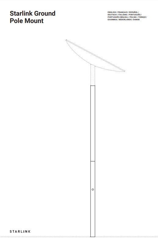 Starlink Ground Pole MOUNT KIT SPACEX for Starlink Dishv2 Fast Ship Etsy