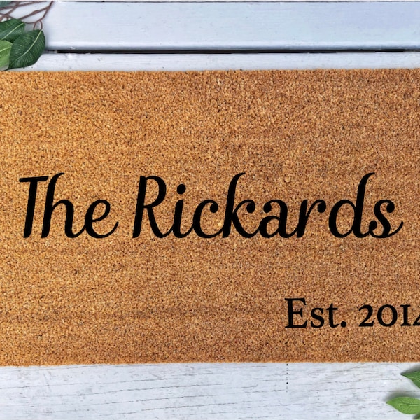 Custom Last Name Doormat