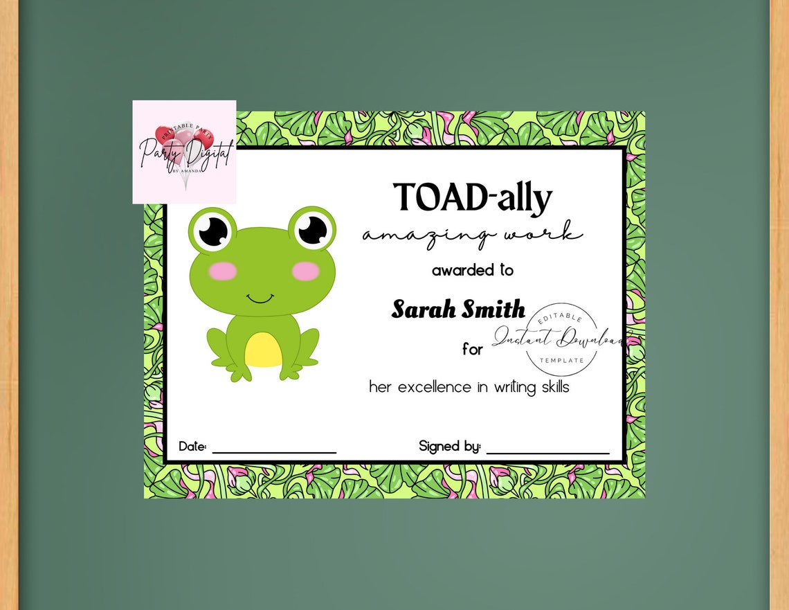 INSTANT DIGITAL DOWNLOAD Printable Teachers Certificate - Etsy