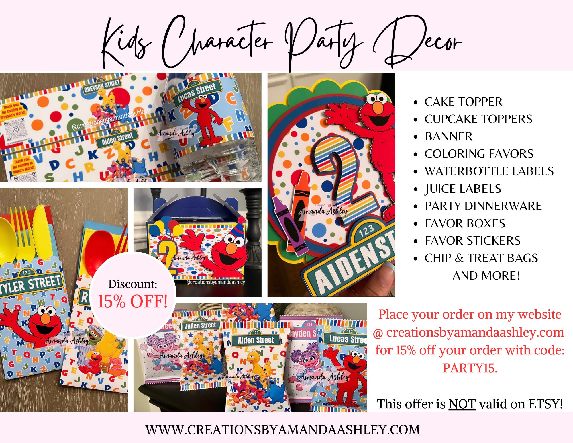 Elmo Crayon Labels, Sesame Street Favor Labels, Elmo Birthday Party