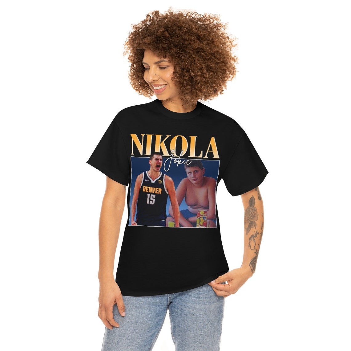 NIKOLA JOKIC Vintage Funny Tshirt Jokic NBA Bootleg Retro Etsy