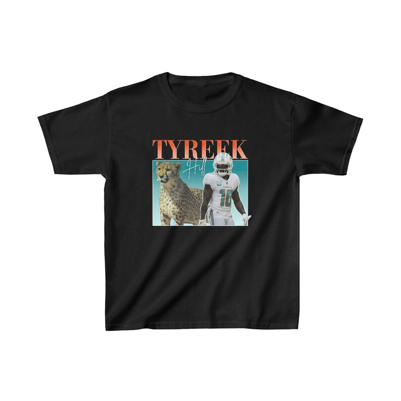 Kids TYREEK HILL T Shirt Cheetah Miami Dolphins Tyfreak Etsy