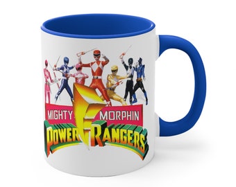 Mighty Morphin Power Rangers Movie Mug: Superhero Coffee Cup, Gift for
