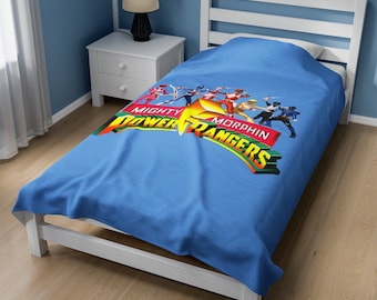 Power Rangers Velveteen Plush Blanket