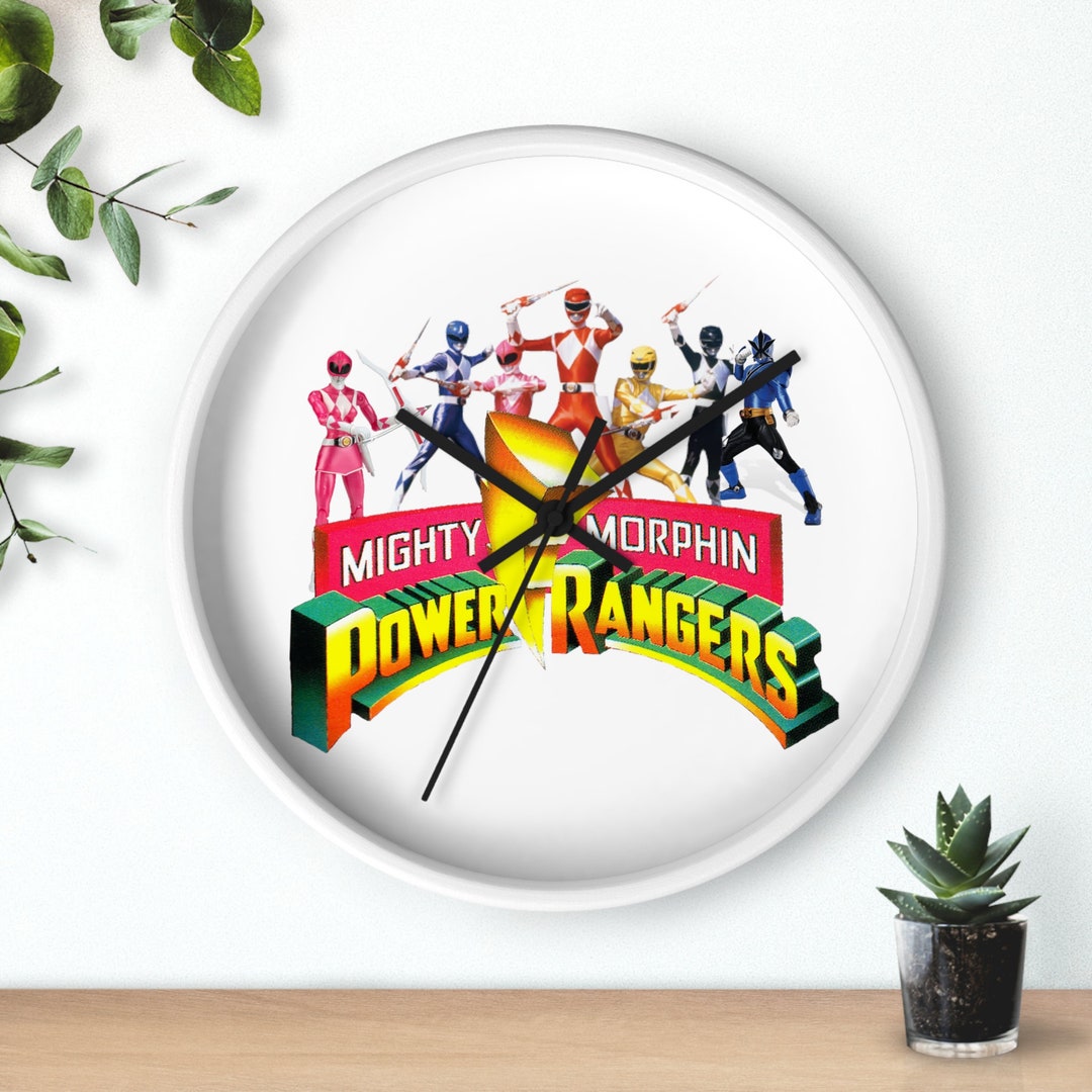 Wall Clock, Power Rangers - Etsy