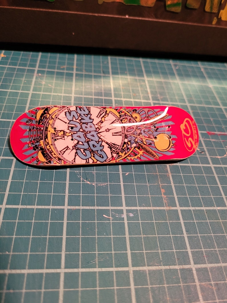 Fingerbomb Sk8boards Custom Recycled Tech Deck Etsy