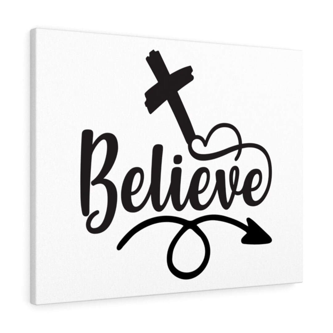 Bible Art Believe in Christ Mark 1124 Christian Wall Art Etsy