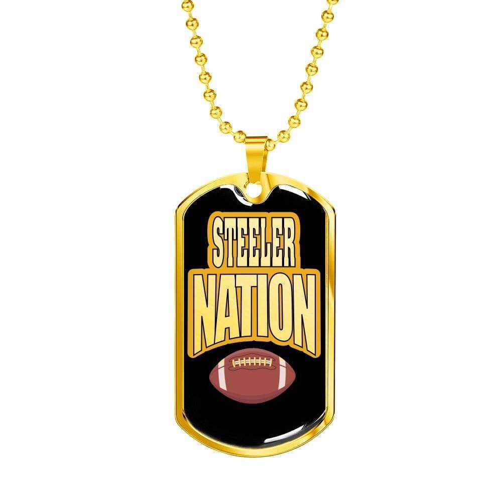 Steelers dog hotsell tag necklace