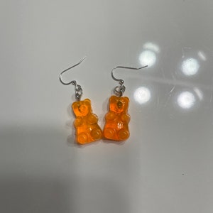 Orange Gummy Bear Earrings