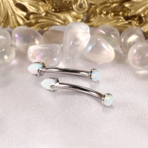 Eyebrow-Rings G23 Titanium Eyebrow-Piercing-Jewelry Curved Barbell 16g Belly Button Ring Belly-Rings Navel-Rings